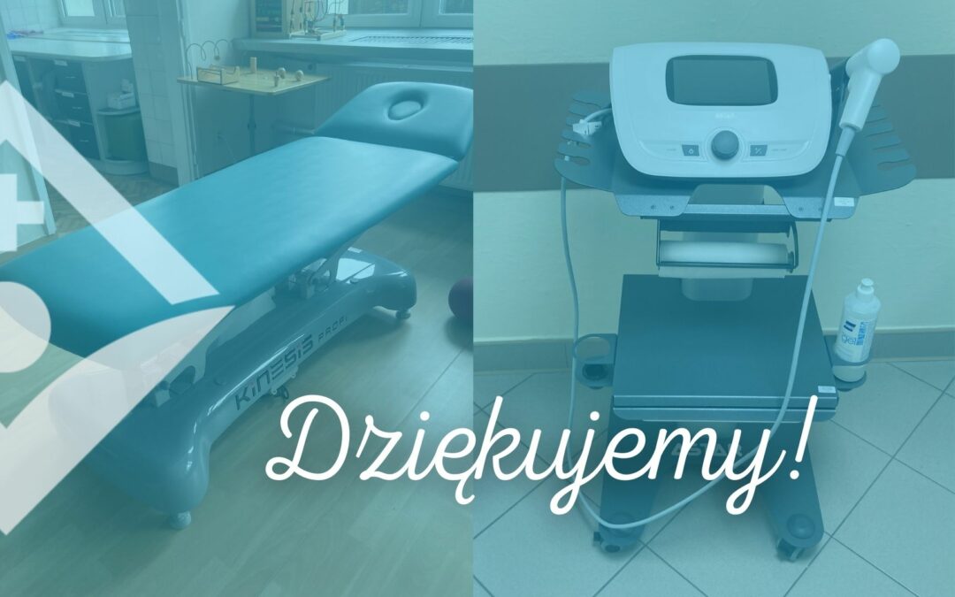 Dział Rehabilitacji z nowym sprzętem – dziękujemy firmie RYŁKO